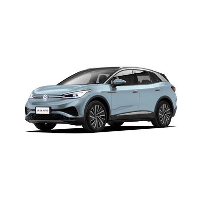 No automóvel conservado em estoque EV SUV Volkswagen ID4 X auto estacionando 600 quilômetros de escala para a família