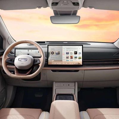 4 carro elétrico inteiramente elétrico luxuoso Van da geometria M6 450km de SUV Geely da roda