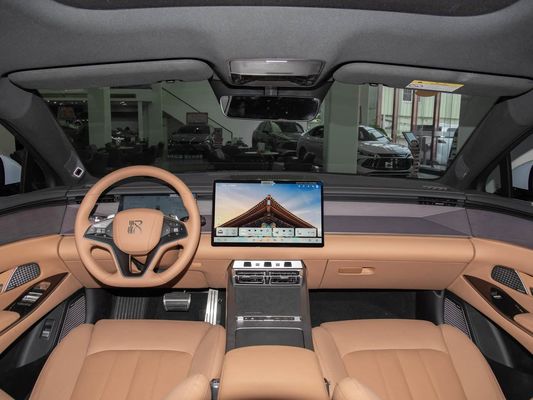 Veículo modelo 601km alcance 83.2kWh capacidade da bateria AWD carregamento rápido teto solar estrutura de alta tensão confortável para a família